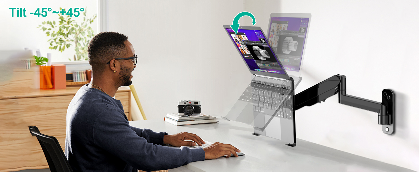 wall mount laptop holder