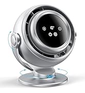 AGEYOU Desk Fan for Office, 90°Oscillating Fan with 6000mAh Rechargeable, 10 Speeds 4H Timer 270°...