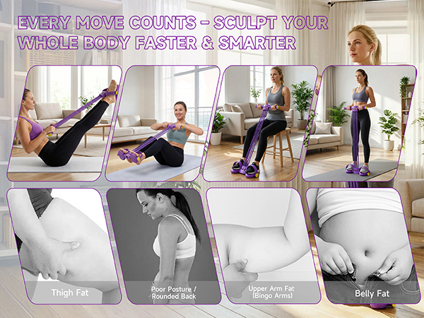 Pedal Resistance Bands with Handles