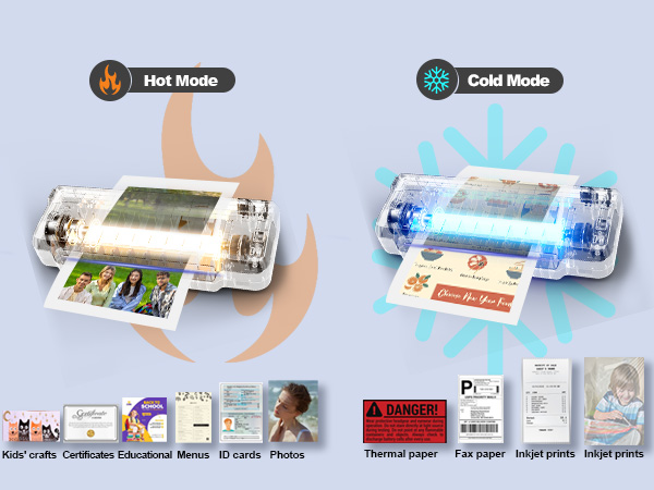 hot and cold laminating machine