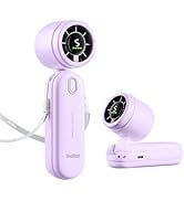 Diveblues Handheld Fan, 30ft/s Mini Portable Turbo Fan [12H Max Cooling], 4000mAh Personal Fan wi...