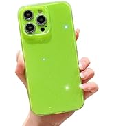 bright green Cute Neon Glitter Shiny Bling Sparkly Glossy Shockproof Slim Camera Protection Case