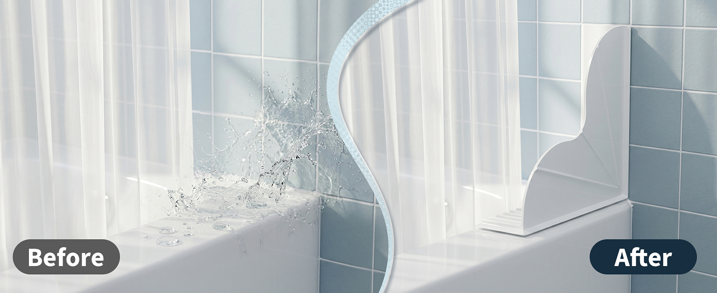 splash guard for bathtub