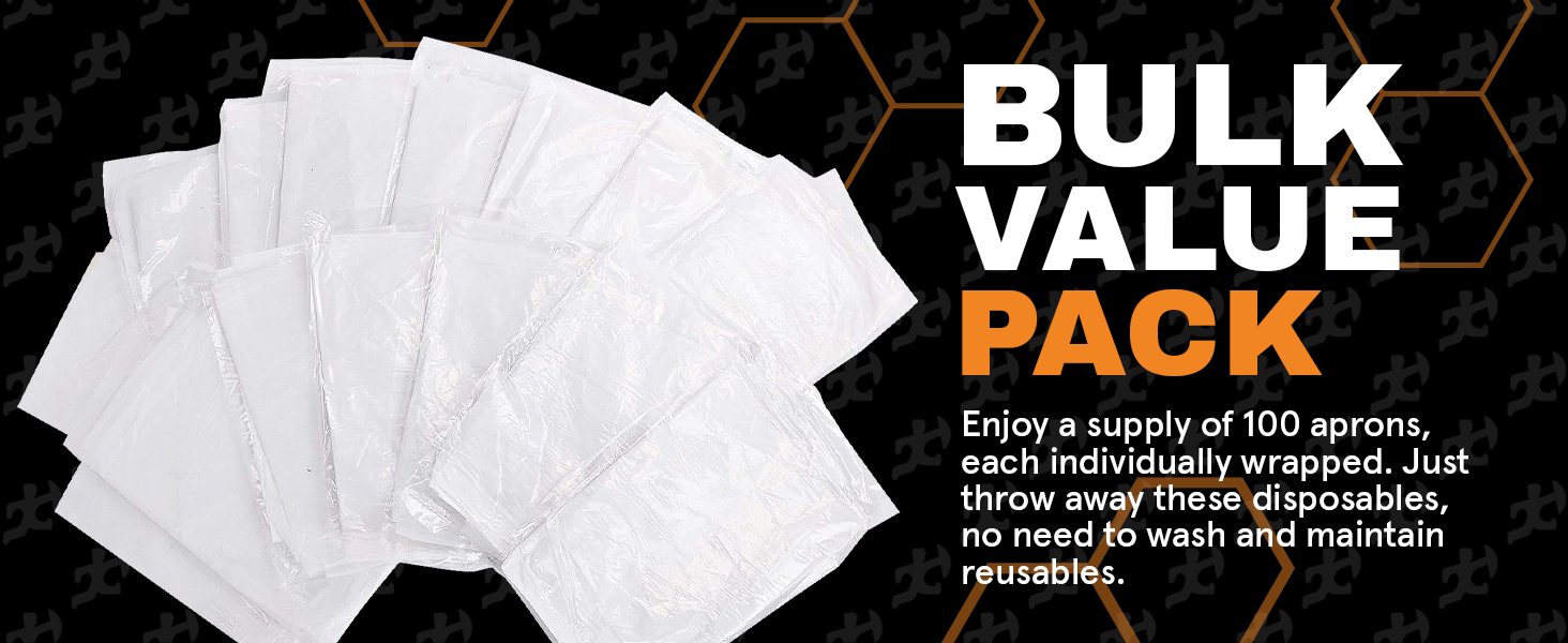 Xpose Safety Plastic Disposable Aprons