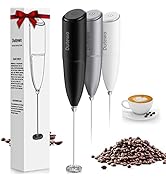Hand Mixer Milk Frother for Coffee - Coffee Bar Accessories, Dutewo Frother Handheld Foam Maker f...