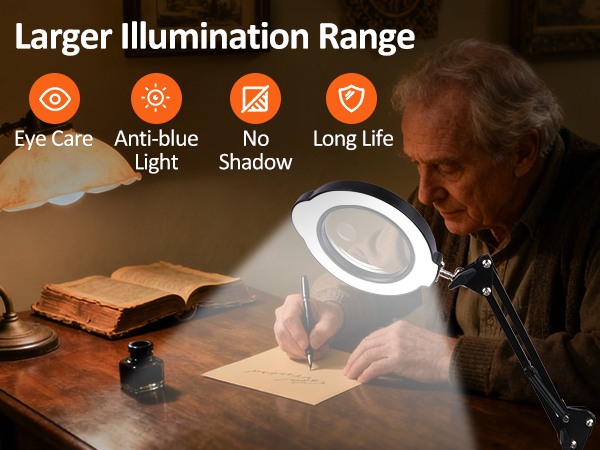 Magnifying Glass with Light – Real Glass Lens