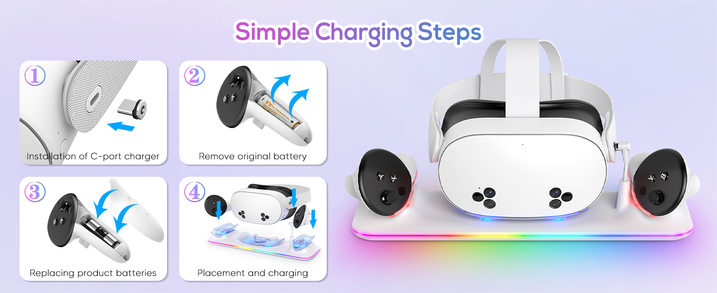 oculus quest 3s charging dock