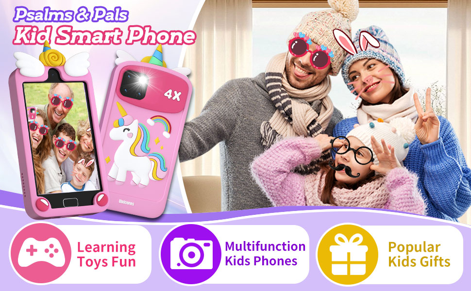 Kids Phone Toy With HD Dual Cameras
