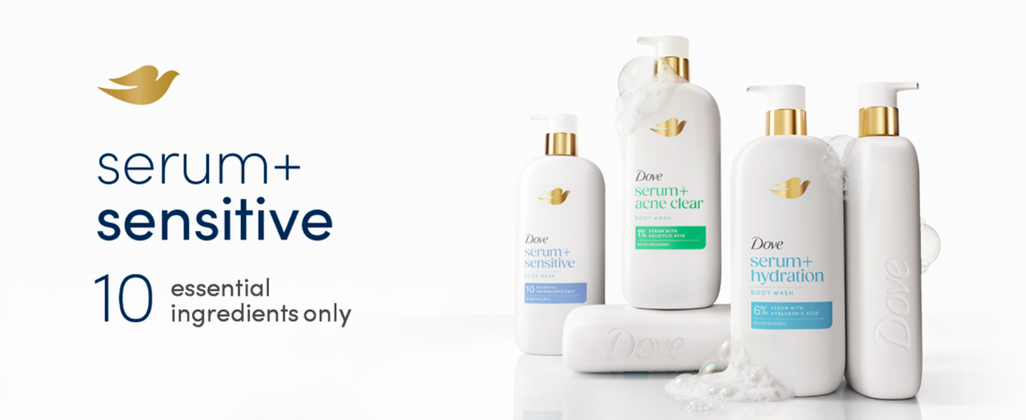 Dove Serum body wash with collagen serum