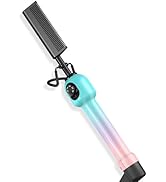 Professional Hot Comb for Wigs &amp; Black Women Hair, 5 Heat Dial 280-450°F Straightening Comb, Dual...