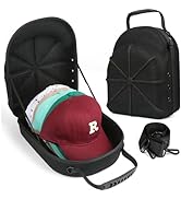 GERMUN Hard baseball hat case, Hat Carrier Travel Case with Adjustable Shoulder Strap, Hat cap ca...