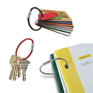 Lucky Line, Twisty Rings, Key Rings, Keychains, Key Chains, Binder Rings, Key Organization