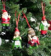 Gnometastic Gnome Ornament Gift Set of 4, Naughty Funny Christmas Ornaments for Adults