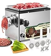 Huanyu Electric Meat Grinder 1100W Stainless Steel Meat Grinder Heavy Duty with 2 Blades 4 Plates...