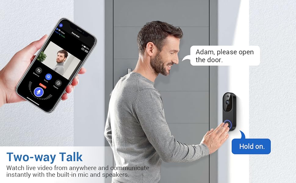 Two-way Talk wireless doorbell