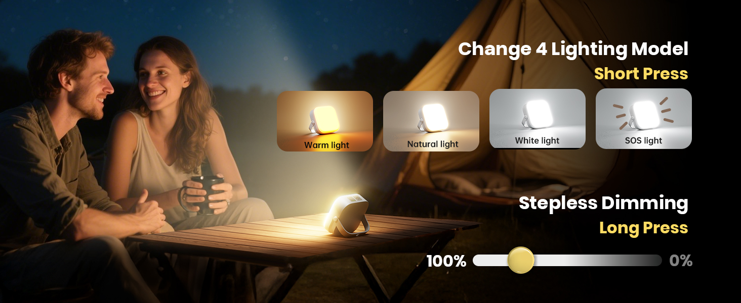 camping lights rechargeable