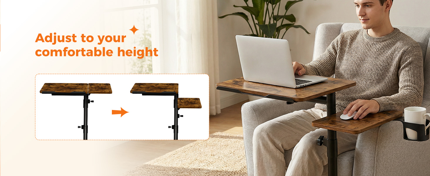 adjust to your comfortable height