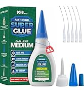 CA Glue Medium Viscosity Kit, 1.75 oz. Cyanoacrylate Glue, Super Glue for Everyday Repairs, Woodw...