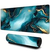 Jhdstore Extended Marble Mouse Pad (31.5 * 11.8 * 0.12 inch) with Stitched Edges Large Griotte Mo...