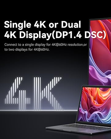 computer docking station dual hdmi adapter foe 2 monitors USB C hub multiple adapter