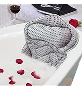 Vezyturly Bath Pillows for Head,Neck,Shoulder and Back Support,Tub SPA Relaxing Ergonomics Air Me...