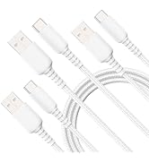 Amaitree USB C Cable,2Pack 4Ft Max 60W USB C Charger Cable,USB 2.0 Nylon Braided Fast Charging US...