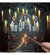 Homemory 12 Pcs Hanging Floating Candles with Wand Remote (Battery Include), Magic Deco Candles, ...