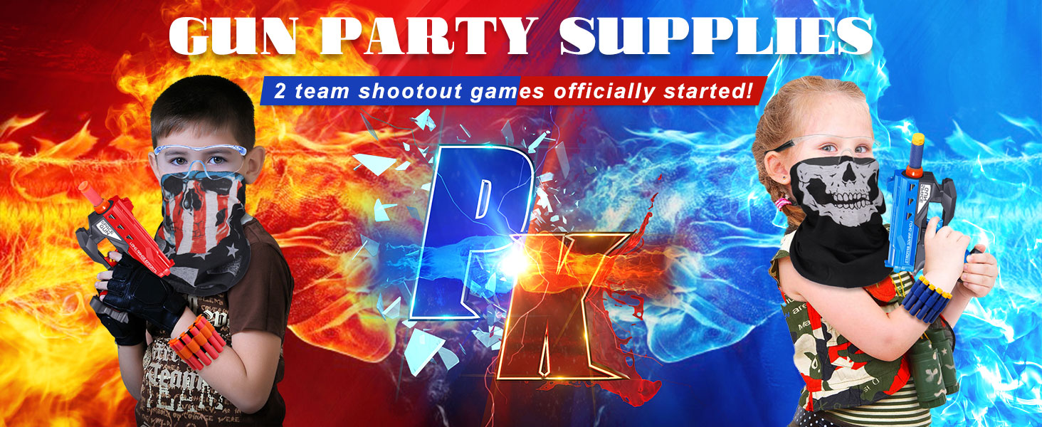 2 Pack Blaster Guns Boys Toy-with Soft Foam Darts Bullets and 2 Wrist Bands-