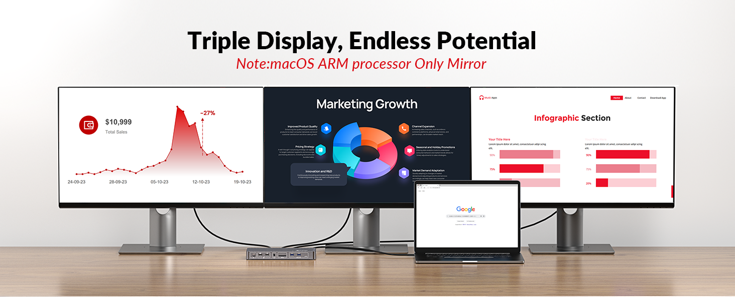 docking station triple monitor