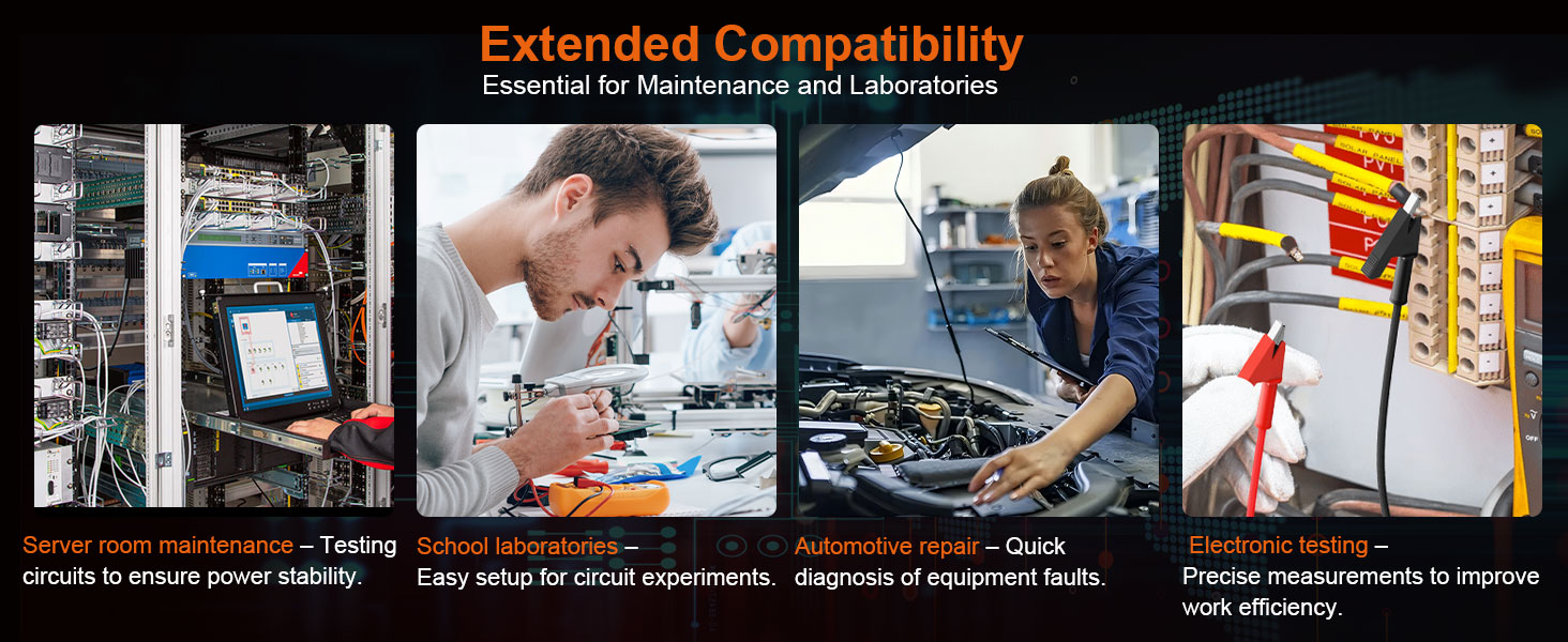 Stackable Banana Plug to Alligator Clip 