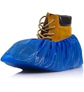 Buself Heavy Duty Disposable Shoe Covers, Extra Large 6.7x17.7 In, Thick 0.3 Oz, Waterproof Non-S...