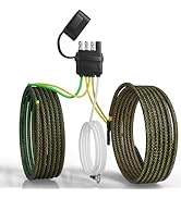 Oyviny 4 Pin 5 Wire Trailer Wiring Harness 22FT for Rewiring Both-Side Taillights, Pure Copper Wi...