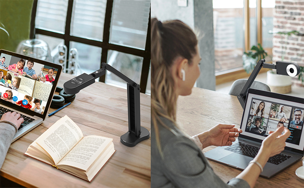 Document Camera USB teacher 8MP 2448P online teaching classroom light lamp a3 a4 webcam book cheap