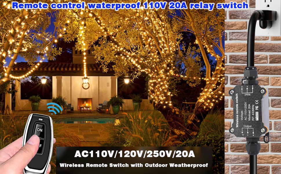 AC110/230/240/250v Remote Control Switch