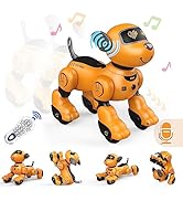Dinopintu Smart Robot Dog Toys for Kids Voice Control Interactive Stunt Robots Pet Programmable R...