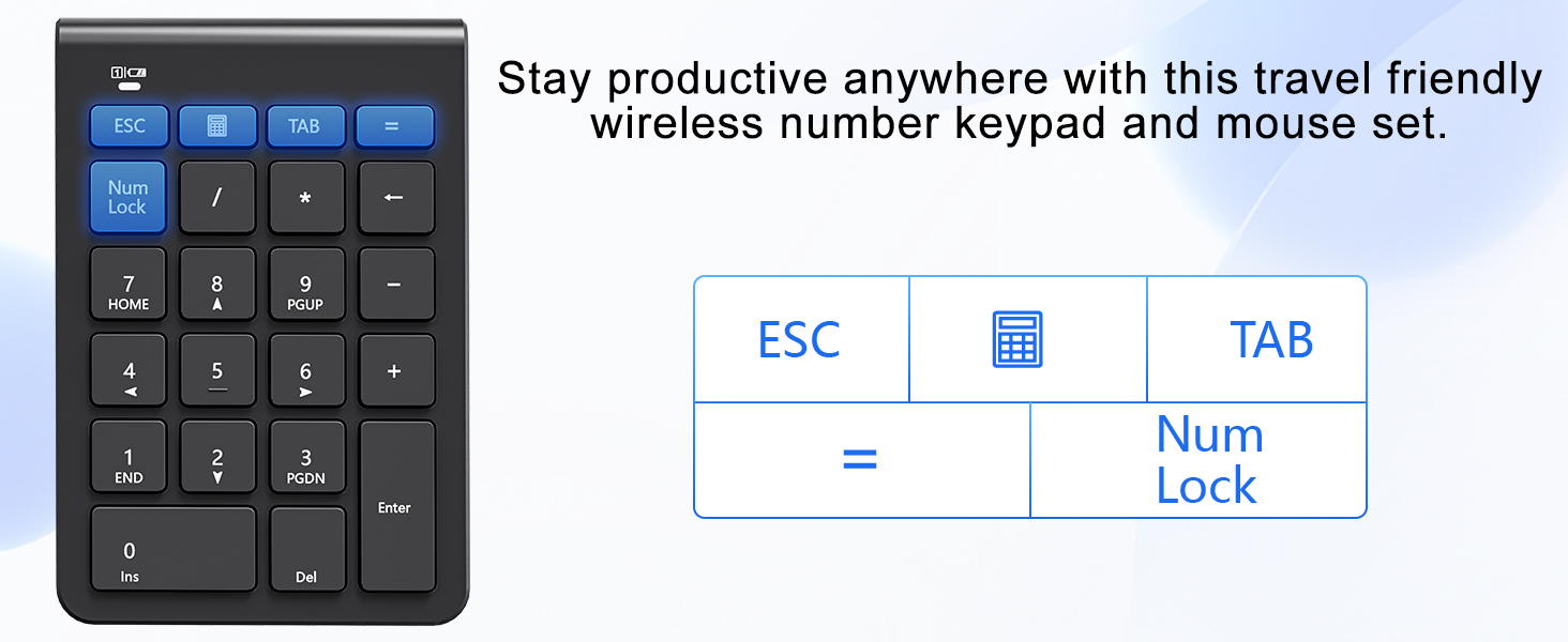 wireless numeric keypad