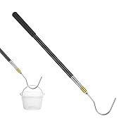 ORAPXI Pool Skimmer Basket Hook Extendable Pool Filter Skimmer Handle 61.6 Inch Swimming Pool Bas...