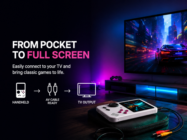 handheld gaming device retro game console mini video game player rechargeable battery