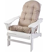 Enipate Weather Resistant Adirondack Chair Cushions High Back Indoor Outdoor Patio Tufted Lounge ...