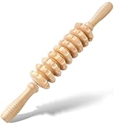 MZDXJ Wooden Cellulite Massage Roller for Legs and Thighs - Handheld Fascia Blaster Tool for Musc...