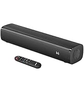 Wohome 2.1ch Small Sound Bars for TV with 6 Levels Voice Enhancement, Built-in Subwoofer, 16 Inch...