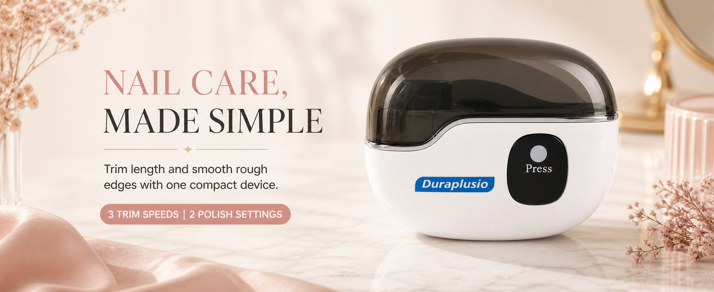 nail care made simple trim length and smooth rough edges with one compact device