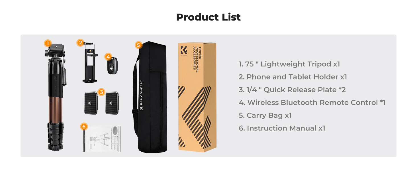 K&amp;F Concept Camera Cellphone Tripod