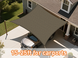 15-25ft for carports