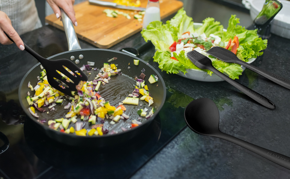 silicone kitchen utensils set