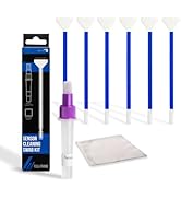 REFLEX CAMERA 8 Piece Camera Sensor Cleaning Kit 6 Full Frame Double end Swabs, 5ml Cleaner, Micr...