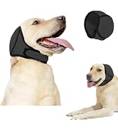 VINGVO Dog Ear Muffs for Noise Protection, Adjustable Calming Hoodie with Water-Res?istant? Ear C...