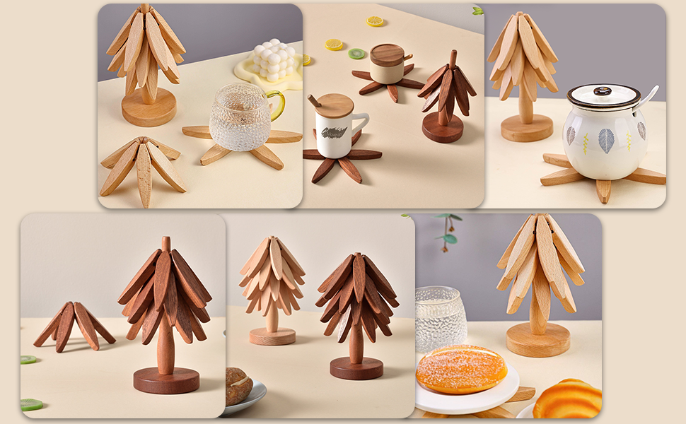 Wooden Trivets for Hot Dishes