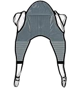 Patient Aid Padded U-Sling with Head Support, Universal Patient Lift Sling, Size Medium, 125-225 ...