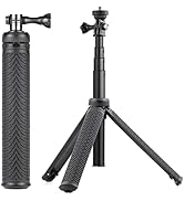SOONSUN 3in1 Aluminum Waterproof Selfie Stick for GoPro Hero 13 12 11 10 9 8 7 6 5 4, Fusion, Max...